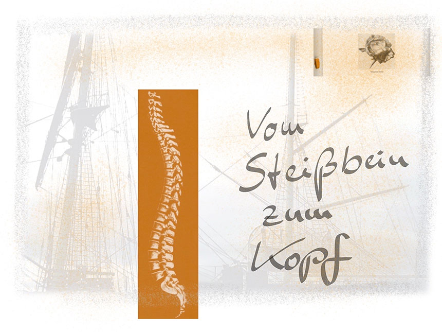 Susanne Fromme_workshop Grafik mit Wirbelsäule und Schiffsmasten